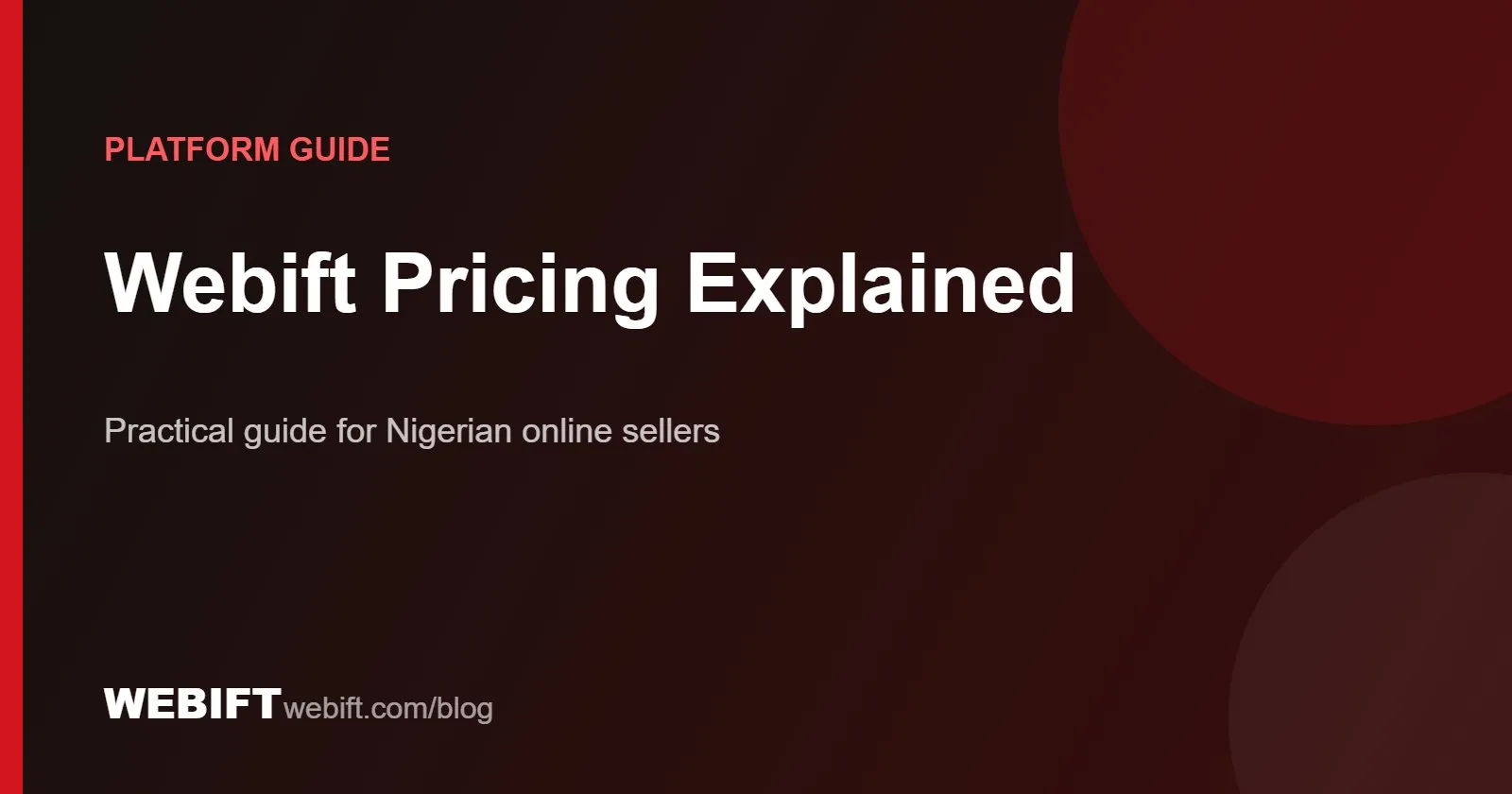Cover graphic for the Webift guide: Webift Pricing Explained